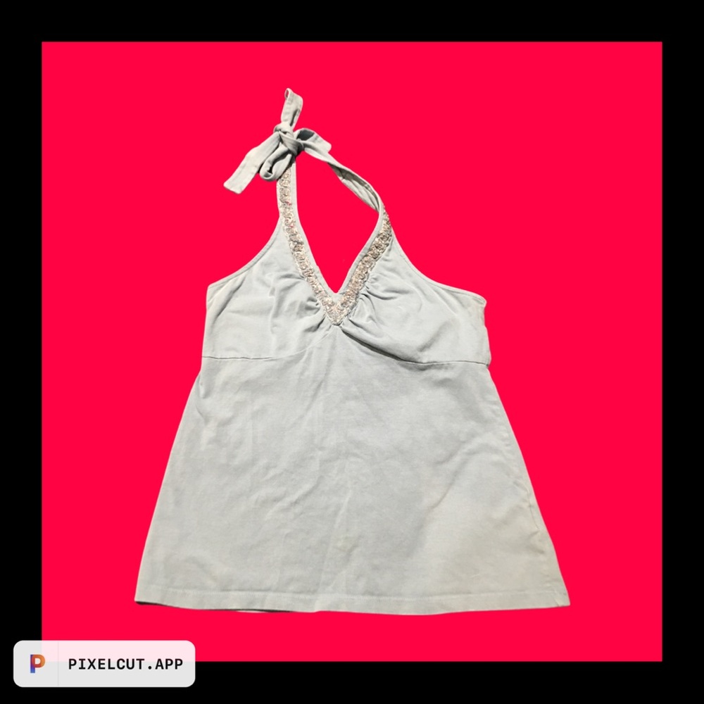Light Blue Halter Top